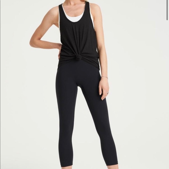$85 Bandier All Access NYC Black Duet Tank Top in XS - Luxury Athleisure Top - Picture 3 of 15